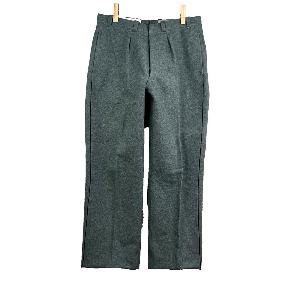 VTG Swiss‎ Army Pants Mens 33x28* Wool Military Surplus Workwear Uniform Trouser